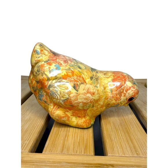 Vintage Mikasa Porcelain Floral Chick Figurine Collectible French Chintz 5”x4” - Picture 3 of 7